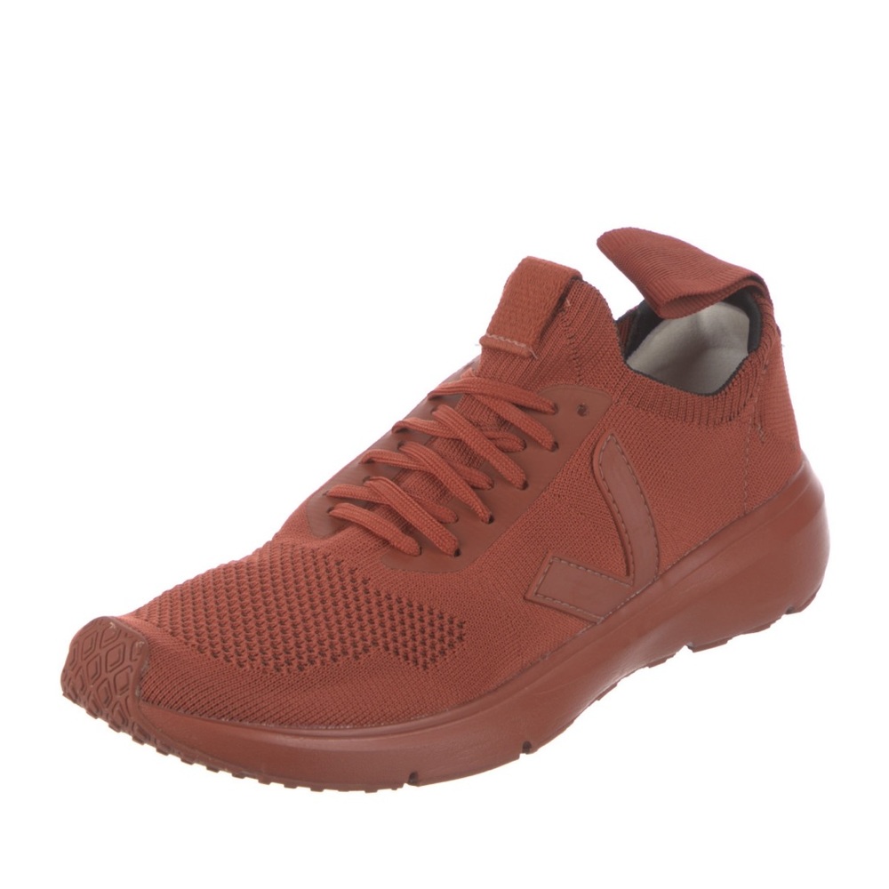 Rick Owens X Veja low top knit sock orange/rust women's sneakers Size 9